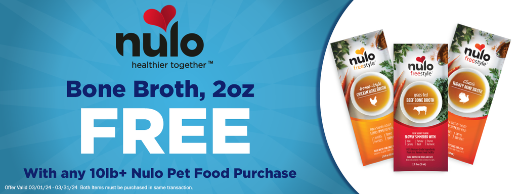 Nulo 2oz Bone Broth, Free with Select Nulo Dry Pet Food