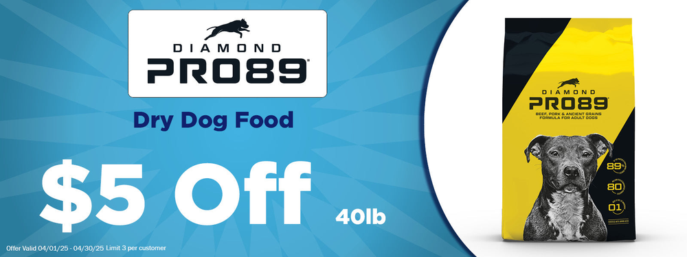 Diamond Pro89 $5 off 40lb Dry Dog Food