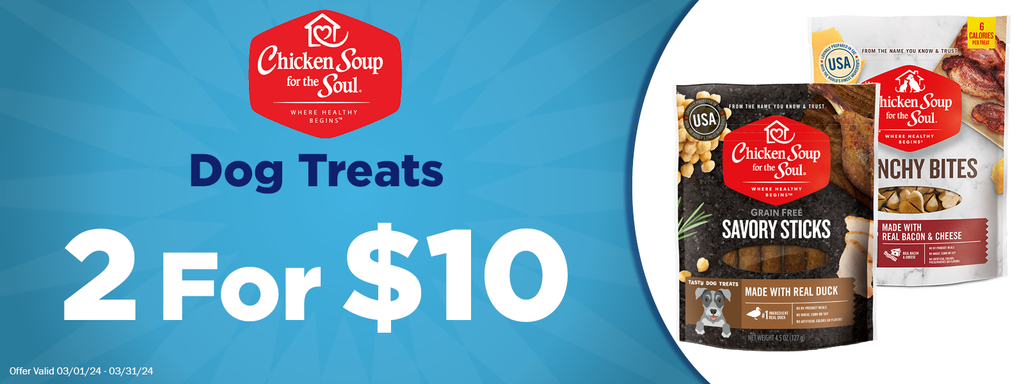 Chicken Soup for the Soul Dog Treats 2 for $10