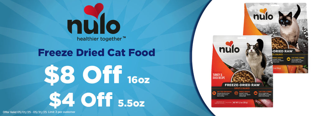 Nulo Freeze Dried Cat Food up to $8 Off