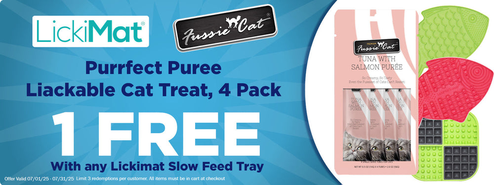 Free Purrfect Puree with any Licky Matt Purchase