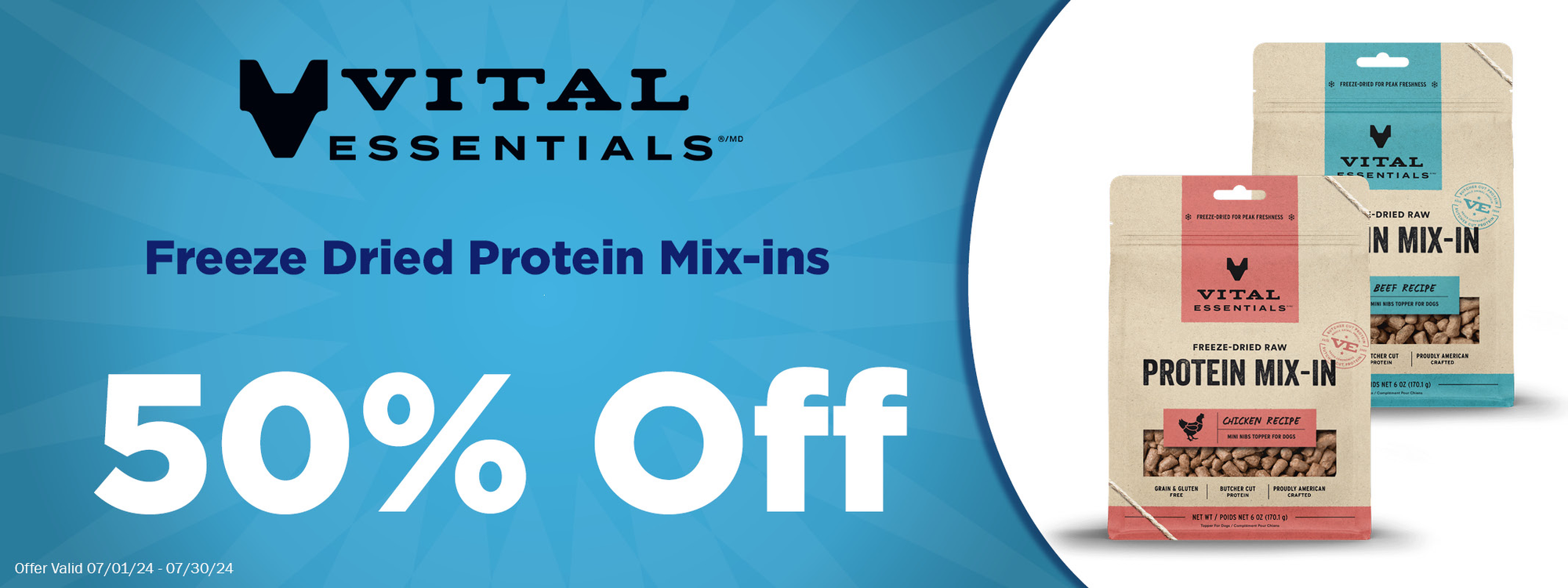 Vital Essentials Protein Mix-Ins 50% Off