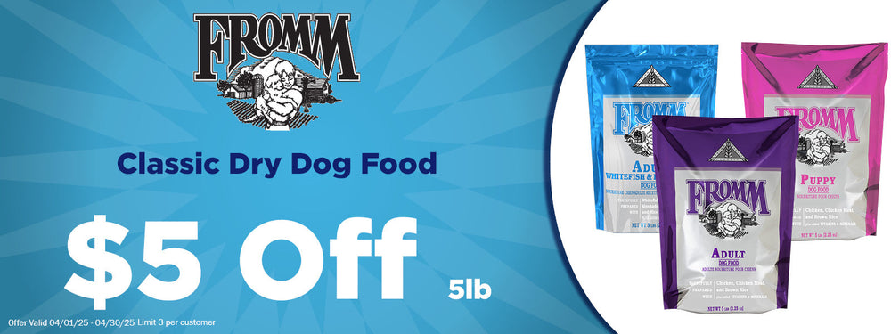 Fromm Classic Dry Dog Food $5 off 5lb Bags