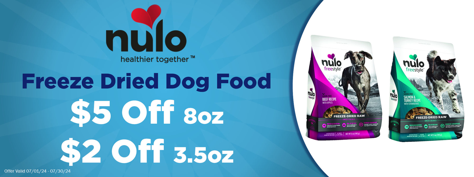 Nulo Freeze Dried Dog Food up to $5 Off