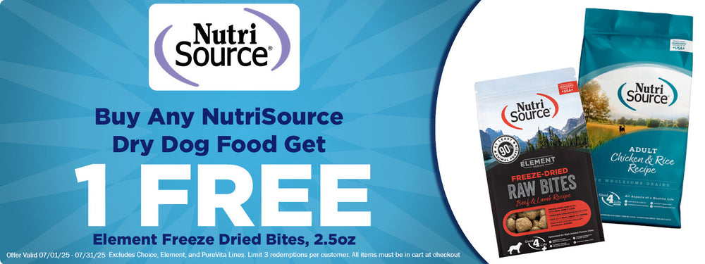 Free NutriSource Raw Bites with NutriSource Dry Dog Food Purchase