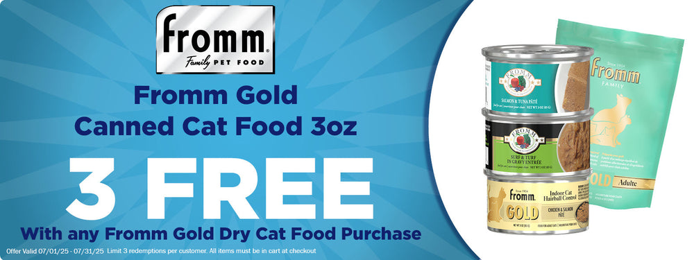 Fromm Canned Food Free with any Fromm Gold Dry Cat Food