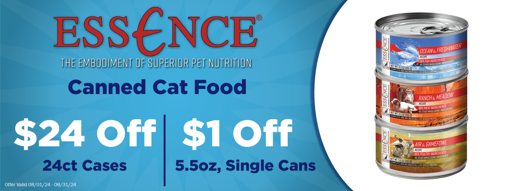 Essence Canned Cat Food Up to $24 Off