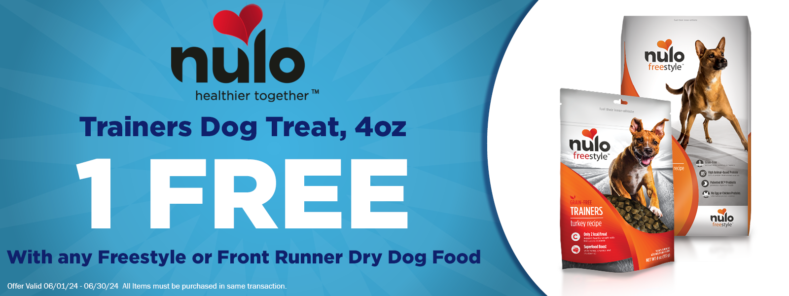 Nulo Trainers 4oz Free with any Select Nulo Kibble Purchase