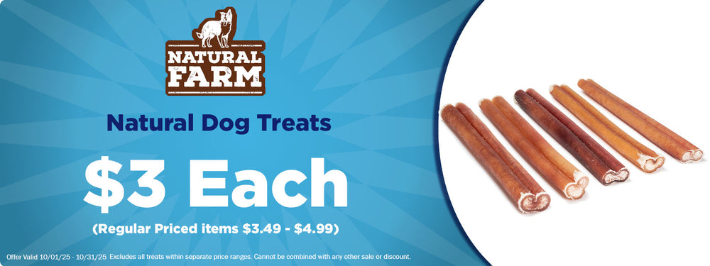 $3 Each Select Natural Farm Dog Treats