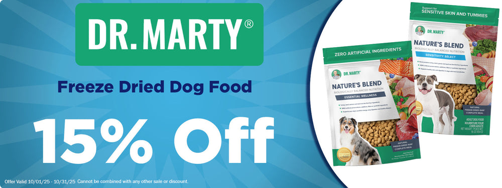 15% Off Dr. Marty Nature's Blend Dog Food!