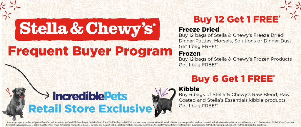 Stella & Chewy's | Frequent Buyer Program