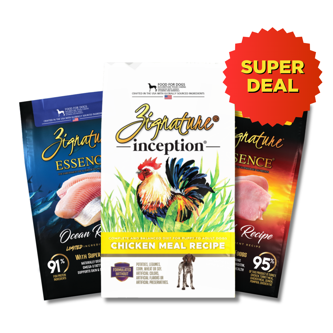 FF - Inception Dry Dog Food 4lb Only $5 Each
