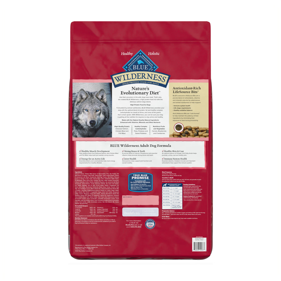 Blue Buffalo Wilderness Natural Salmon Recipe Adult Dry Dog Food
