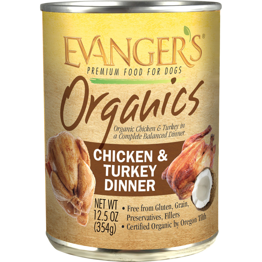 Evanger's Organics Chicken & Turkey Dinner Canned Dog Food