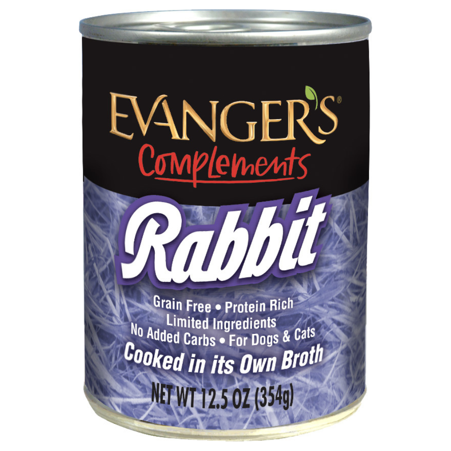 Evanger's Complements Grain Free Rabbit Canned Dog and Cat Food