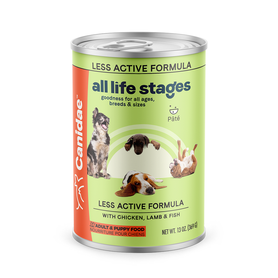 Canidae All Life Stages Less Active Chicken, Lamb and Fish Reciepe Canned Dog Food