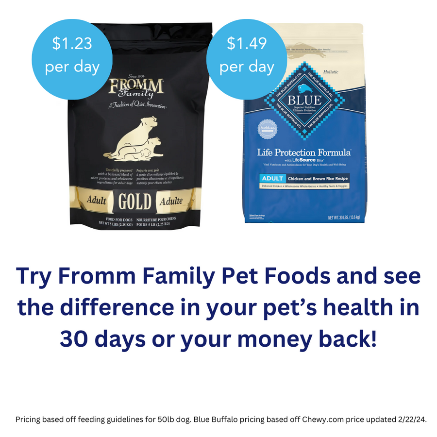 Fromm puppy food serving size online