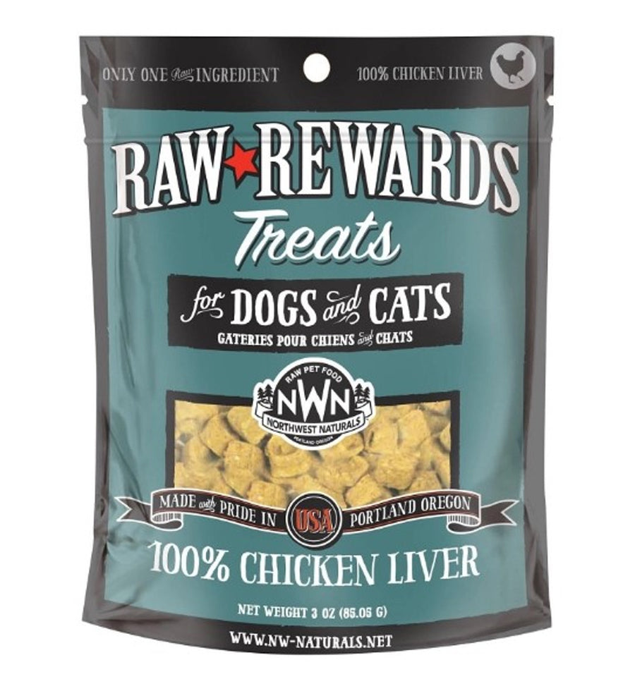 Northwest Naturals Raw Rewards Freeze Dried Chicken Liver Dog and Cat Treats