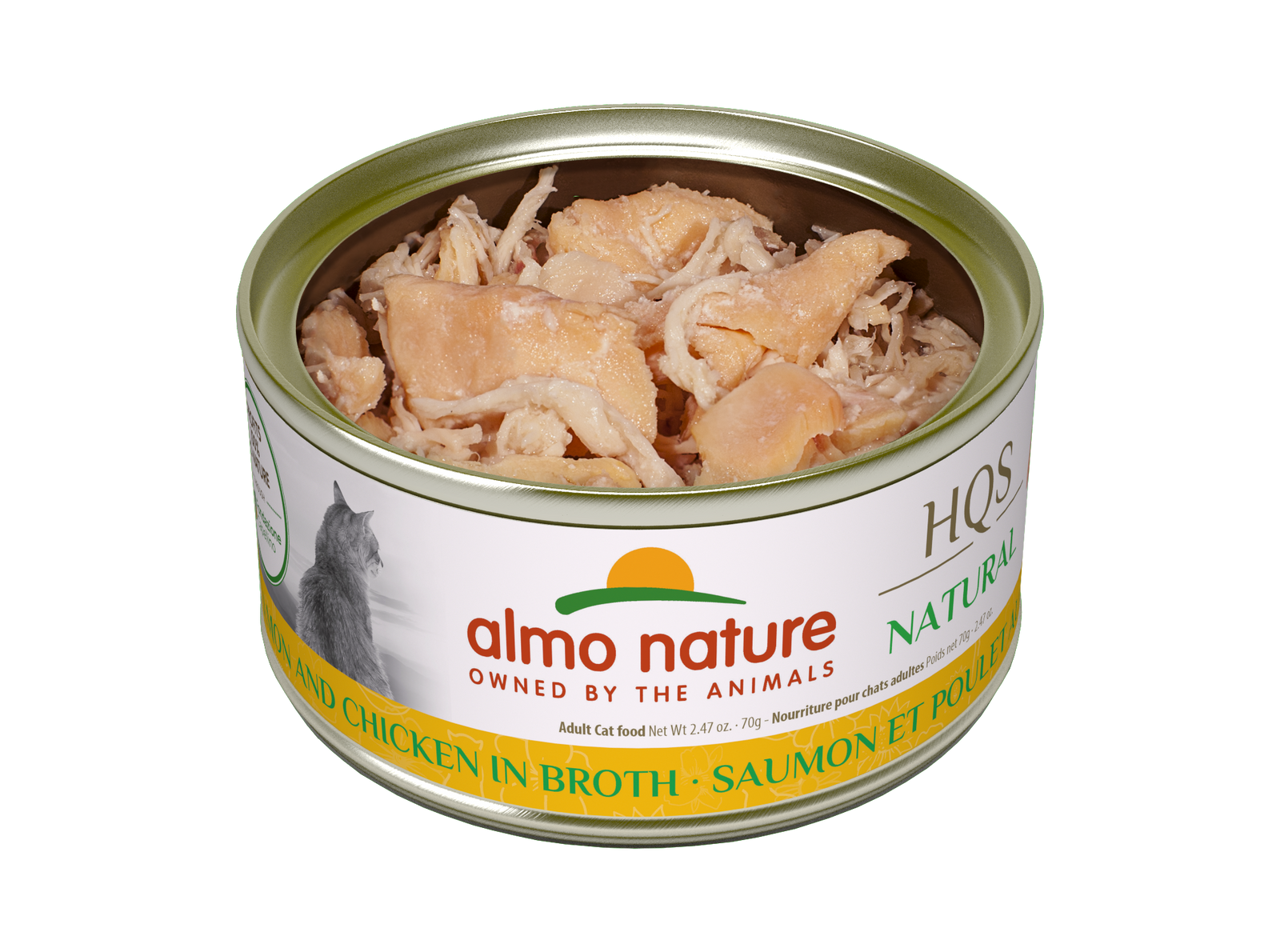 Almo Nature Natural Salmon & Chicken Canned Cat Food