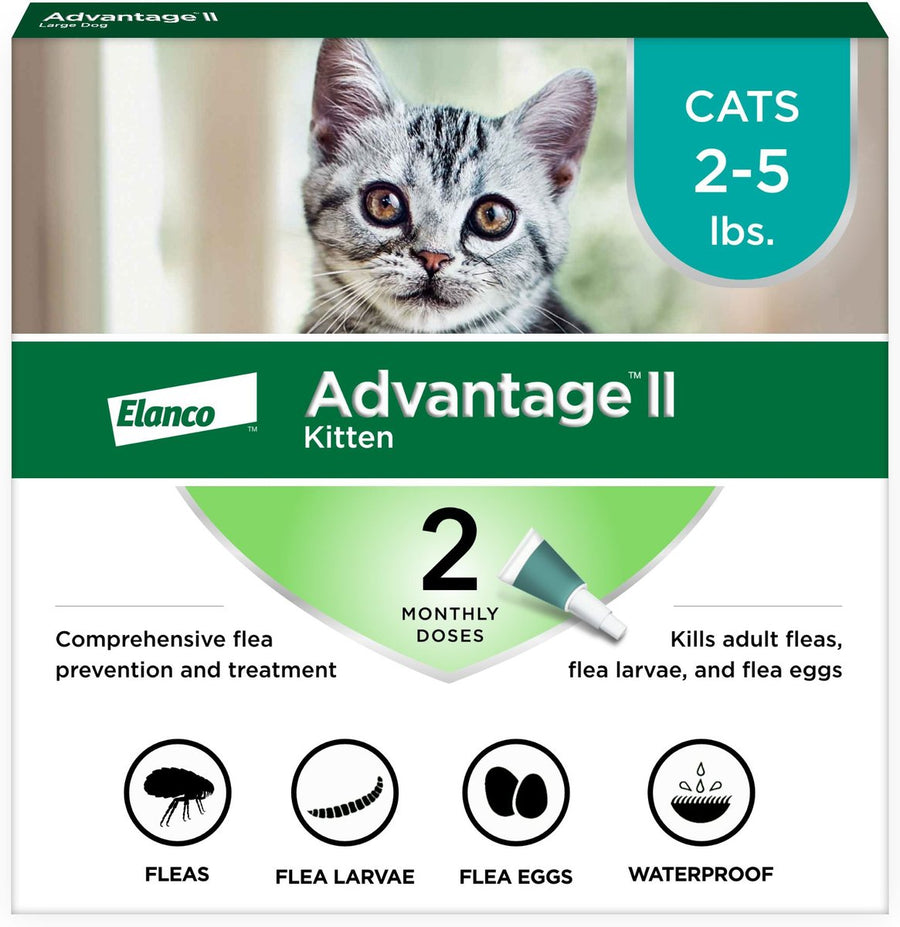 Advantage II Flea Spot Treatment for Kittens, 2-5lbs