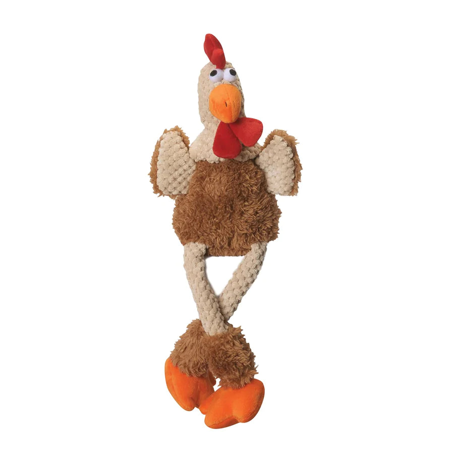 goDog Checkers Rooster Dog Toy