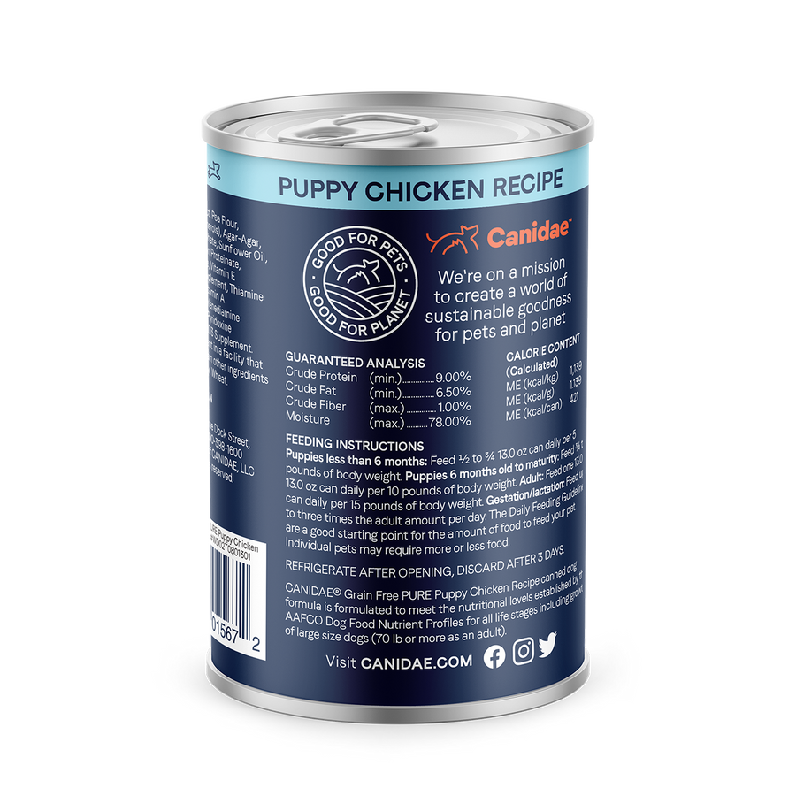 Canidae Grain Free Chicken Recipe PUPPY Canned Food