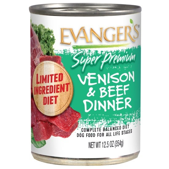 Evanger's Super Premium Limited Ingredient Diet Venison & Beef Dinner Canned Dog Food