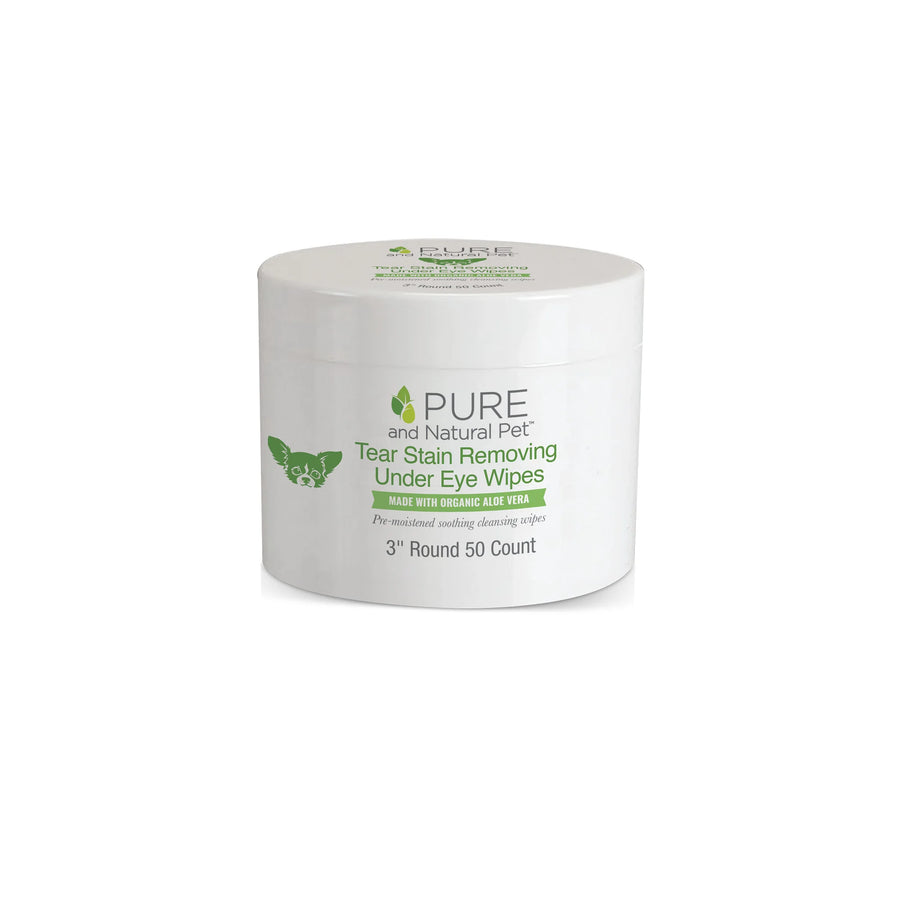 PURE and Natural Pet Tear Stain Removing Under Eye Wipes