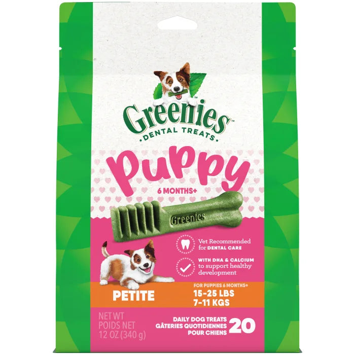 Greenies Dental Treats Puppy Petite Size Dog Treats