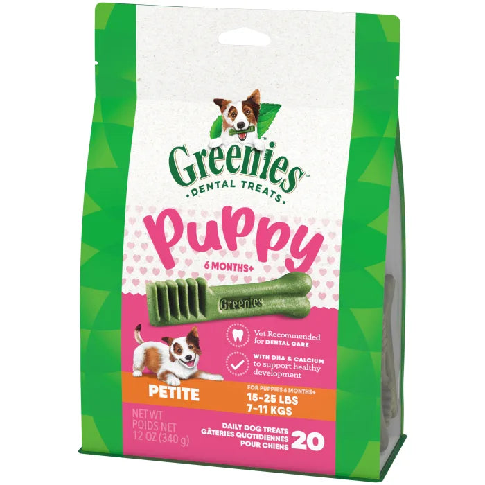 Greenies Dental Treats Puppy Petite Size Dog Treats