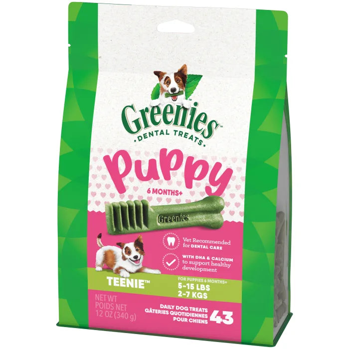 Greenies Dental Treats Puppy Teenie Size Dog Treats