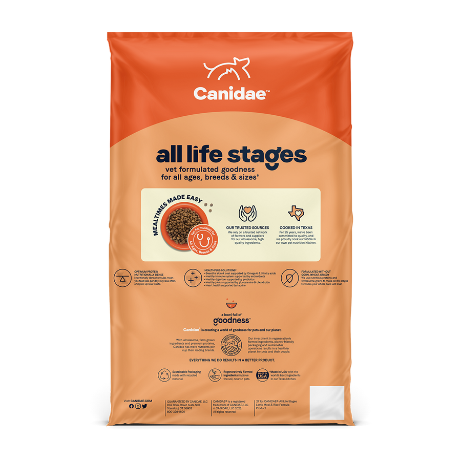 Canidae All Life Stages Lamb Meal and Brown Rice Formula Dry Dog Food