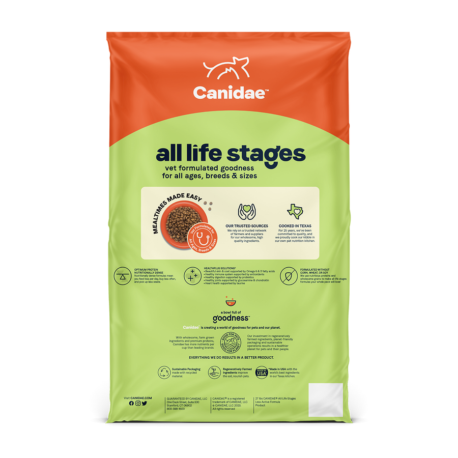 Canidae All Life Stages Less Active Dry Dog Food