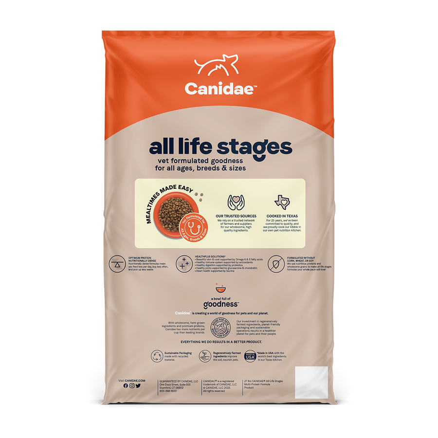 Canidae All Life Stages Multi-Protein Chicken, Turkey, and Lamb Meals Dry Dog Food