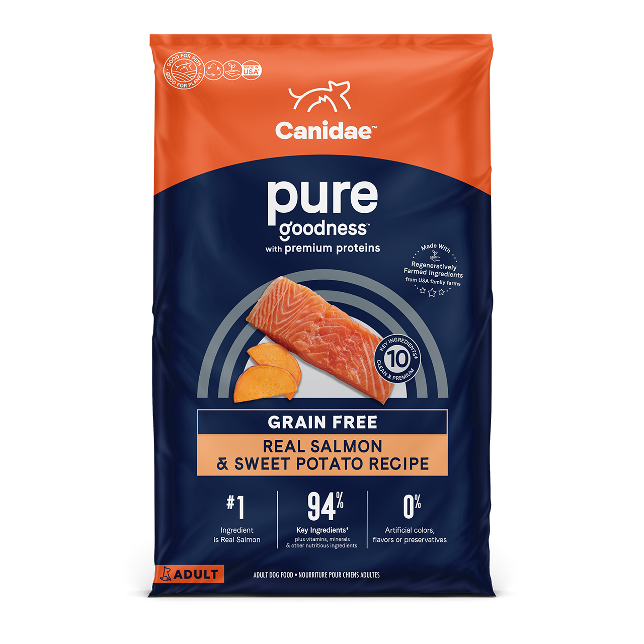 Canidae PURE Grain Free Salmon & Sweet Potato Recipe Dry Dog Food