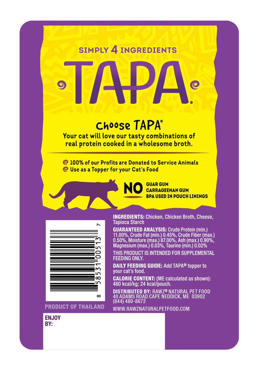 Tapa Chicken Breast & Cheese Recipe Cat Food Pouch