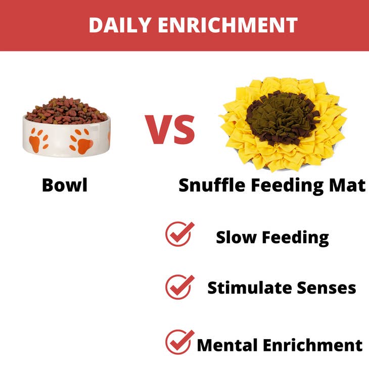 Injoya Sunflower Treat Dispensing Snuffle Mat