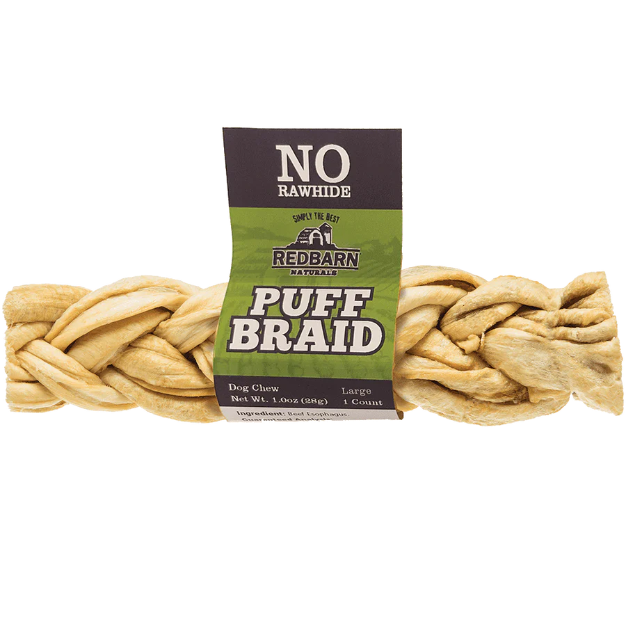 Redbarn Puff Braid Dog Treat