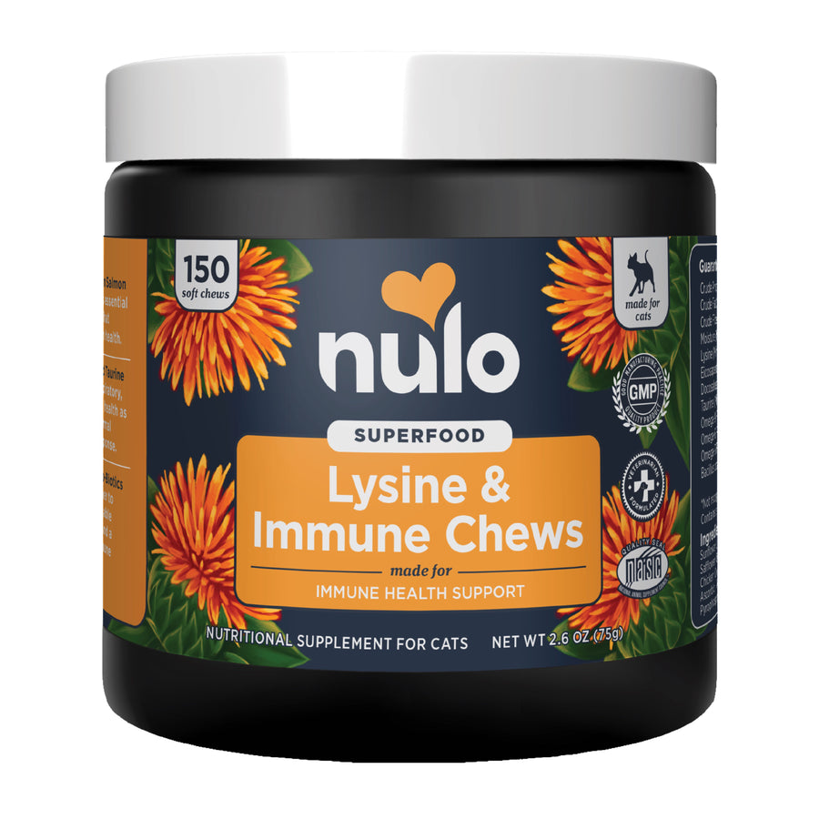 Nulo Superfood Lysine & Immune Soft Chew Supplements For Cats