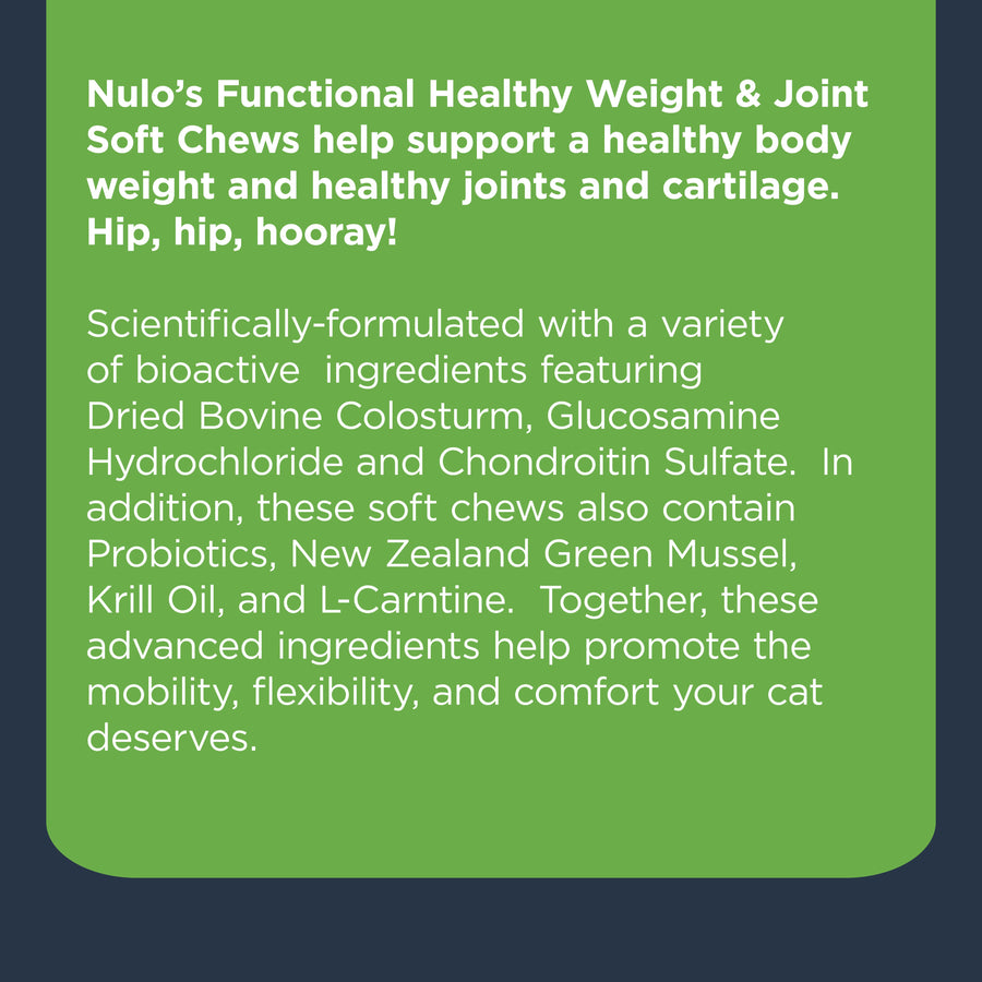 Nulo Functional Health Weight & Joint Chews For Cats