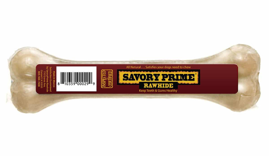 Savory Prime Pressed Bone Rawhide Dog Treat