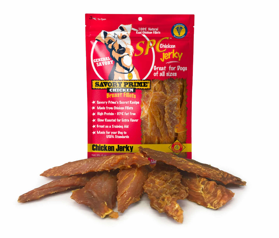 Savory Prime Natural Chicken Jerky Treats for Dogs