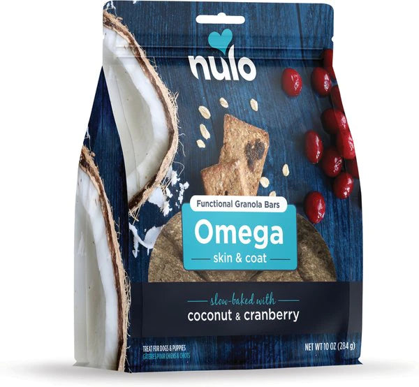 Nulo Functional Skin & Coat Coconut & Cranberries Granola Bar Dog Treats