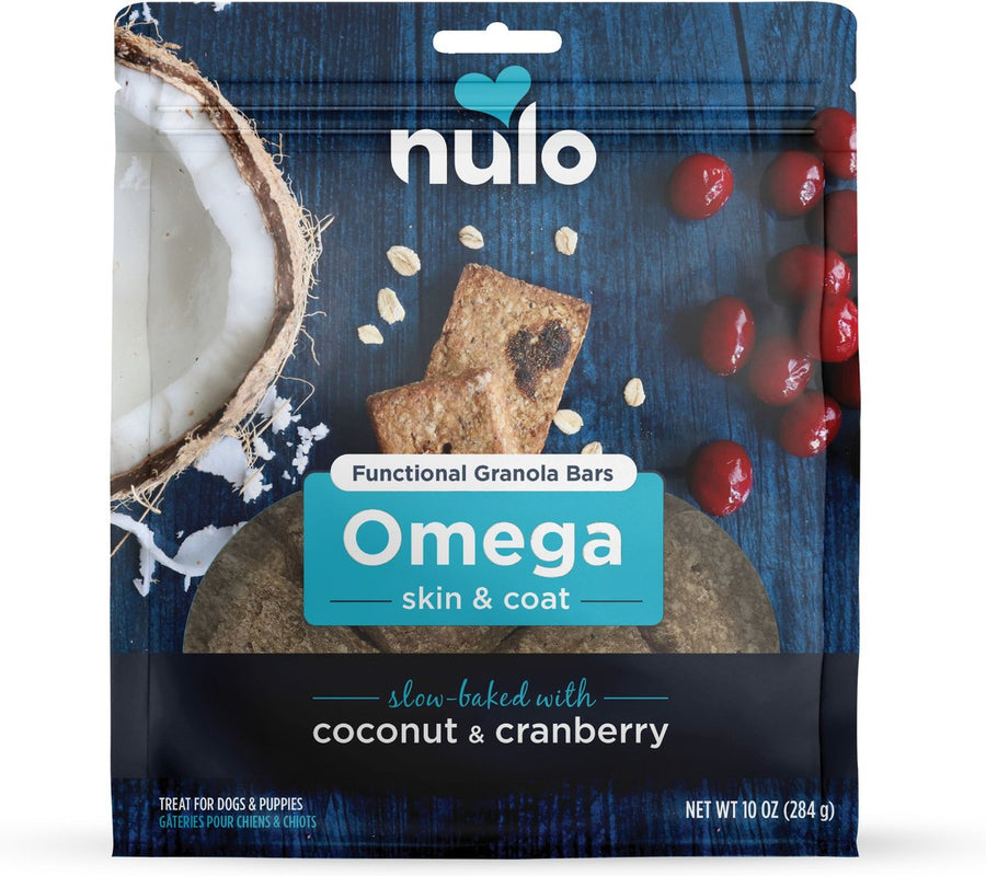 Nulo Functional Skin & Coat Coconut & Cranberries Granola Bar Dog Treats