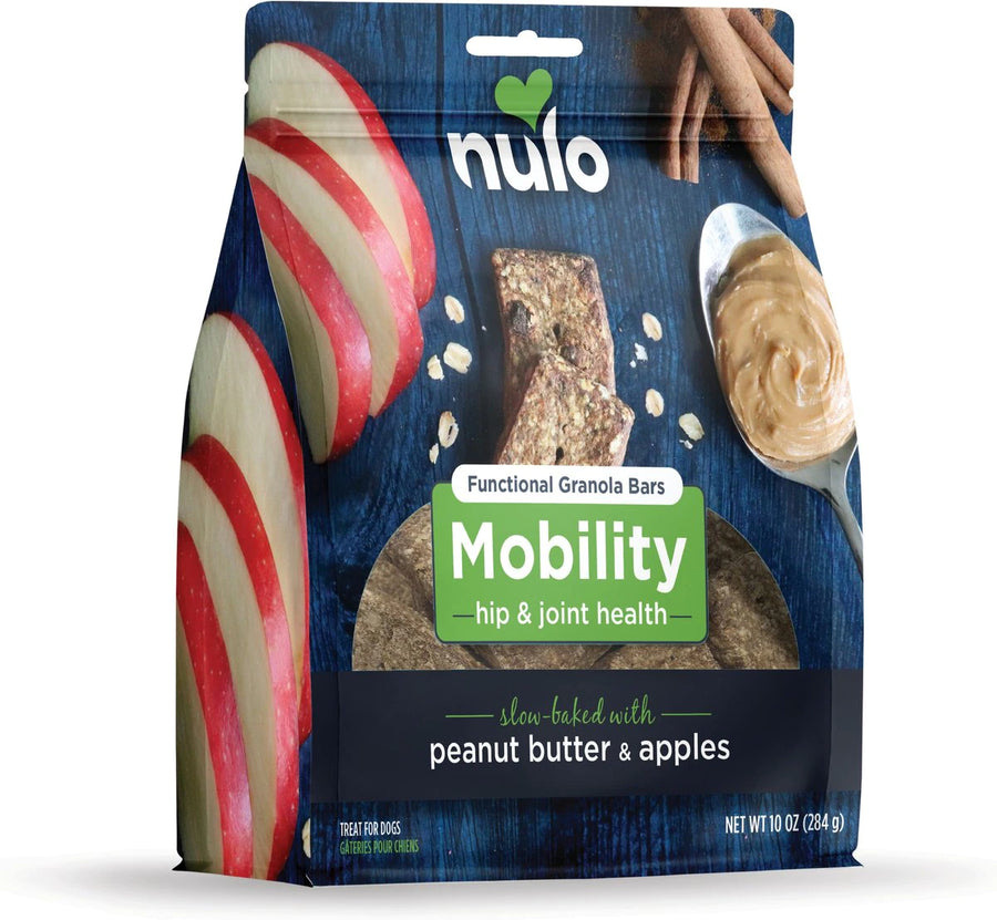 Nulo Functional Hip & Joint Peanut Butter & Apples Granola Bar Dog Treats