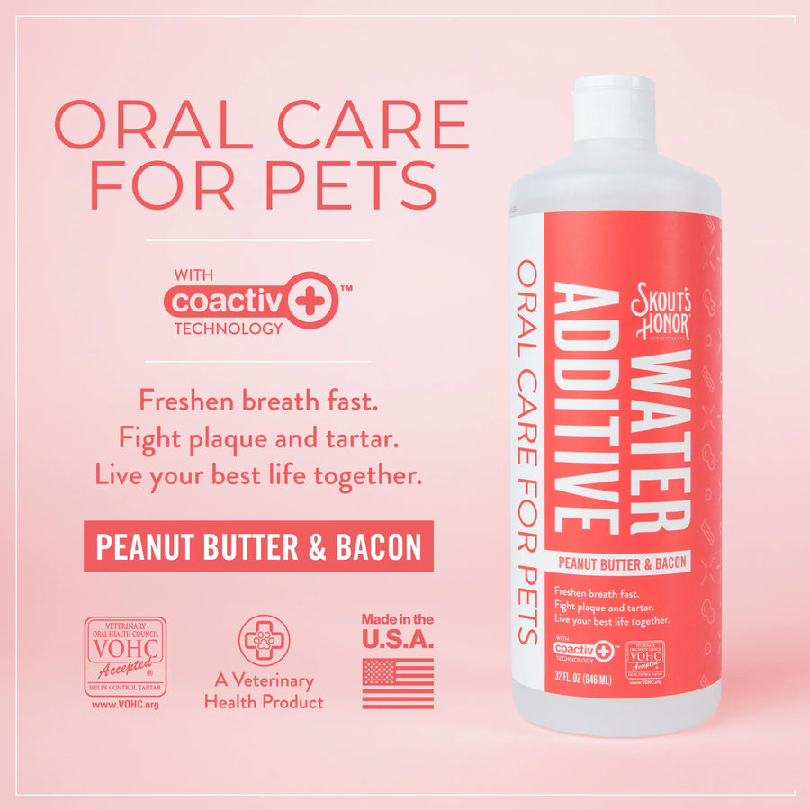 Skout's Honor Oral Care Dog Water Additive Peanut Butter & Beacon