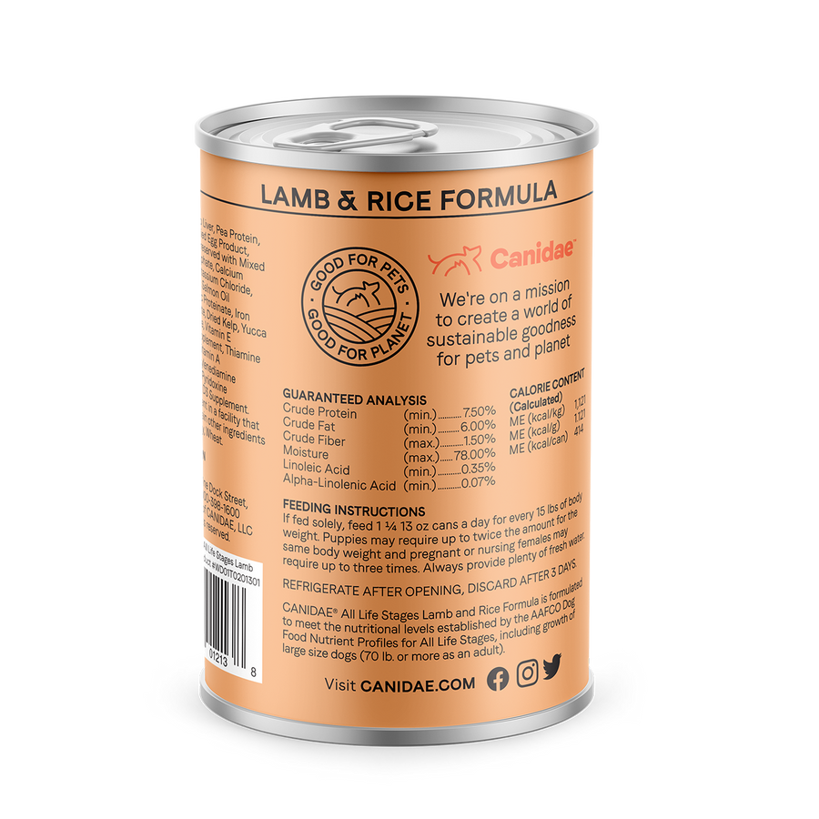 Canidae All Life Stages Lamb and Rice Canned Dog Food