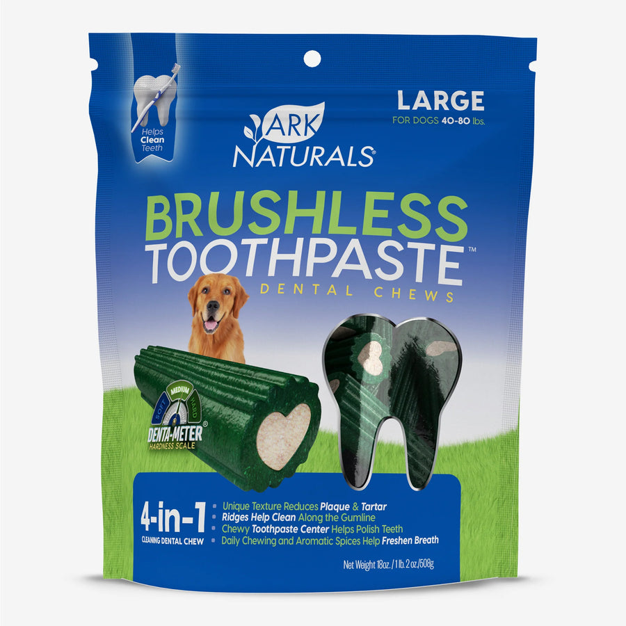 Ark Naturals Brushless Toothpaste Dental Chews for Large Dog