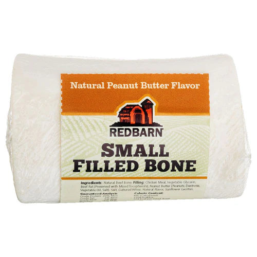 Redbarn Natural Peanut Butter Flavor Filled Bone For Dogs