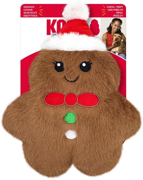 KONG Holiday Snuzzles Gingerbread Dog Toy